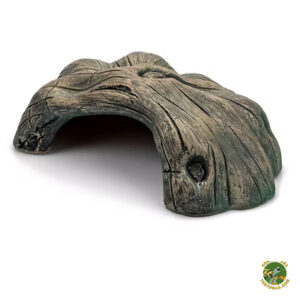 cueva para tortugas, con diseño natural y fabricada en resina resistente. Ideal para terrarios, jardines y recintos exteriores.