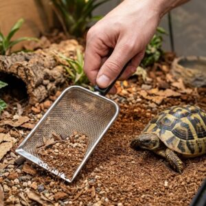 pala limpiadora de sustrato para terrario de tortugas arena limpieza fibra coco turba rubia comprar